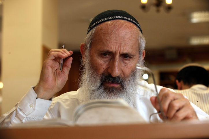 Rabbi Shlomo Chaim haKohen Aviner is the head yeshiva of the Ateret Cohanim yeshiva in Jerusalem and the rabbi of Bet El. He is considered one of the spiritual leaders of the Religious Zionist movement. Photo by Yossi Zamir/Flash90