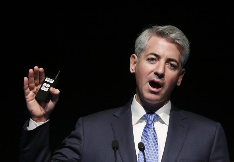 FILE - Bill Ackman, chief executive officer and portfolio manager of Pershing Square Capital Management, L.P., speaks at the Ira Sohn Investment Conference in New York, May 8, 2013. REUTERS/Brendan McDermid