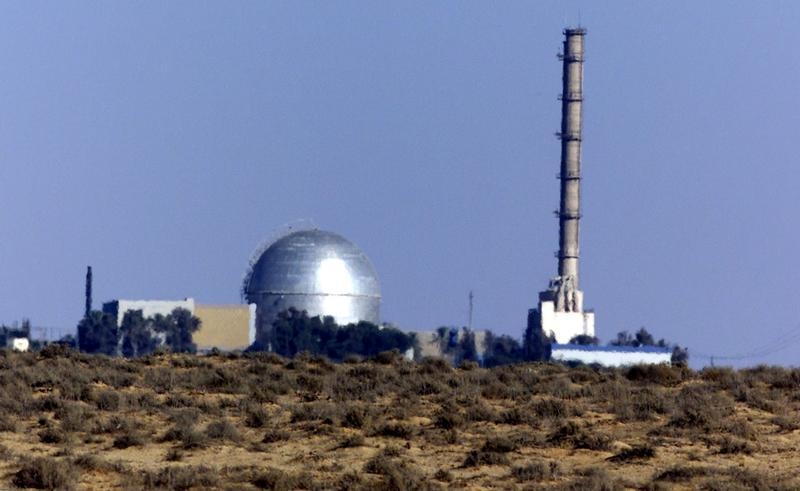 FILE - View of the Israeli nuclear facility in the Negev Dest outside Dimona August 6, 2000. REUTERS