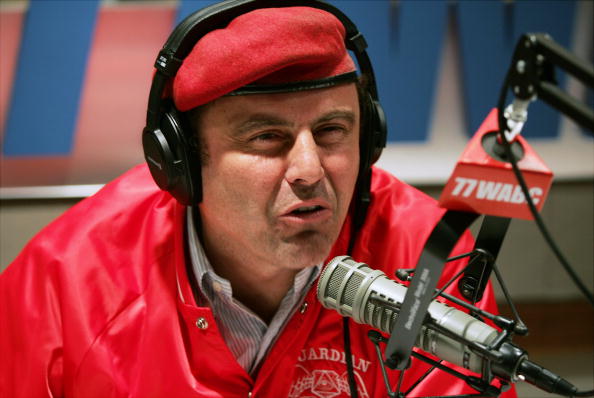 FILE 0 Morning talk-radio host Curtis Sliwa at work in the WABC studio today. (Photo by Michael Albans/NY Daily News Archive via Getty Images)