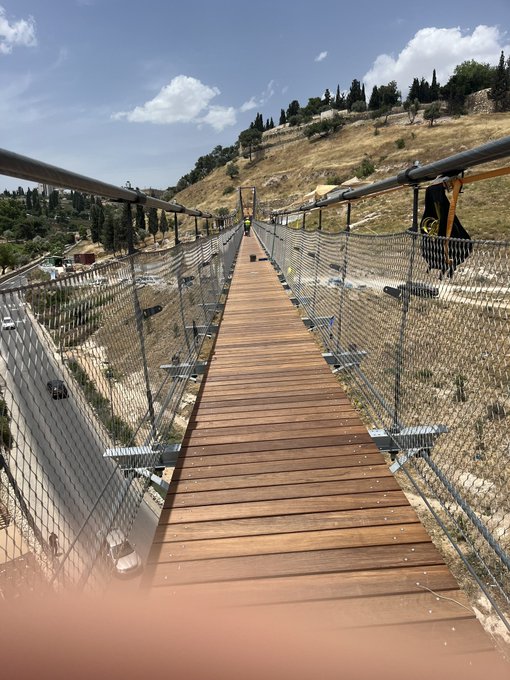 Longest Suspension Bridge In Israel, Over Valley Of Hinom To Mt. Zion, Inaugurated Sunday | SOURCE: VINnews