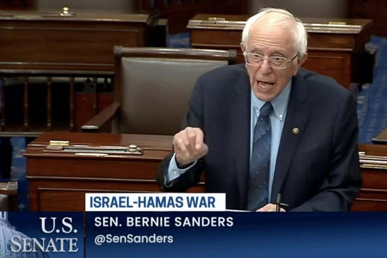 Self Hating Immoral Jew: Sanders States Support for Icc Arrest Threat Against Netanyahu, Gallant | SOURCE: VINnews