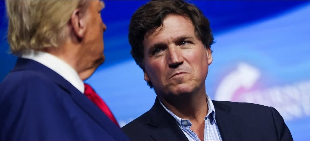 Trump Urges Tucker Carlson to ‘Turn Down the Temperature’ on GOP Rift Over...