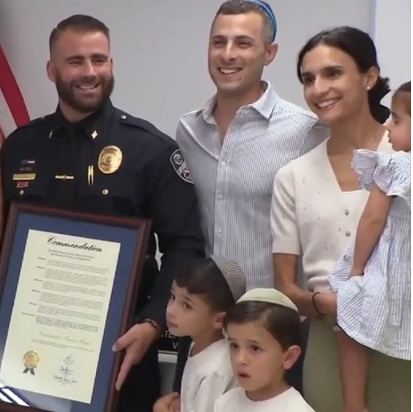 Florida Officer Honored For Saving Jewish 1-year-old Girl With CPR
