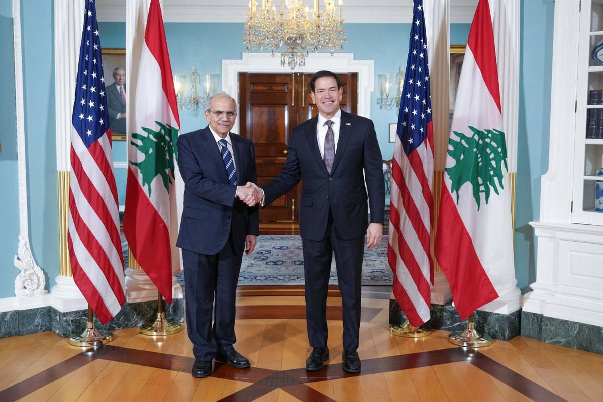 Rubio Tells Lebanese Prime Minister Framework Is Only Path To Durable Peace...