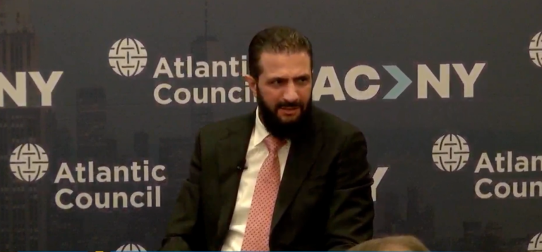 Syrian President al-Sharaa says Israel talks nearly reached 90% agreement; jokes to Trump about giving New Jersey to Israel, not the Golan Heights