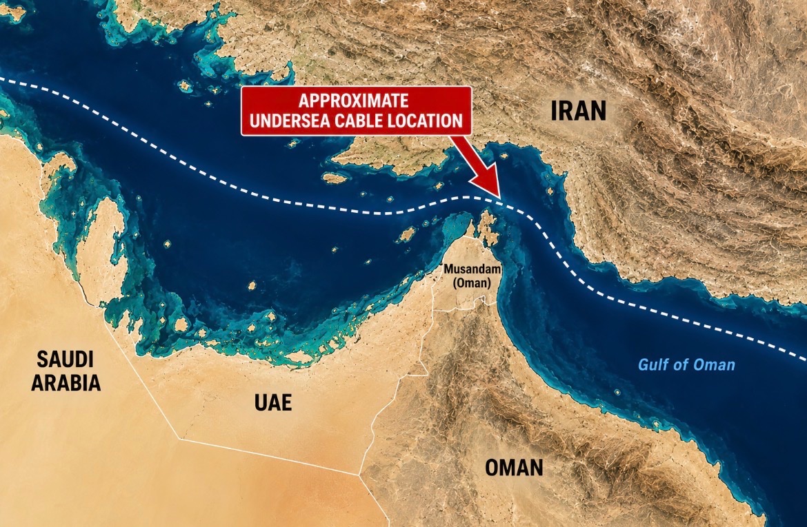 IRGC Spokesman Warns Of Control Over Seven Vital Undersea Internet Cables In...