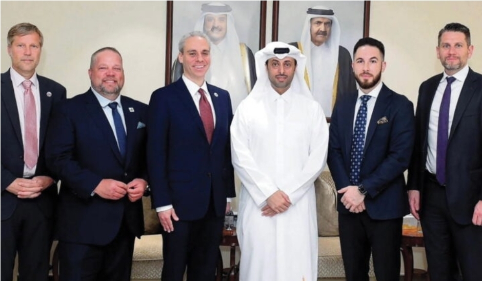 Scott Singer Visited Qatar in 2024, Photographed With Qatari Minister
